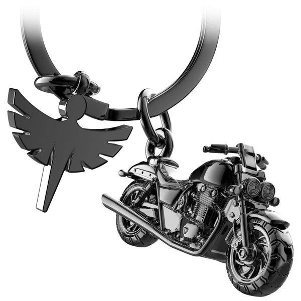Motorfiets "Chopper" sleutelhanger met beschermengel