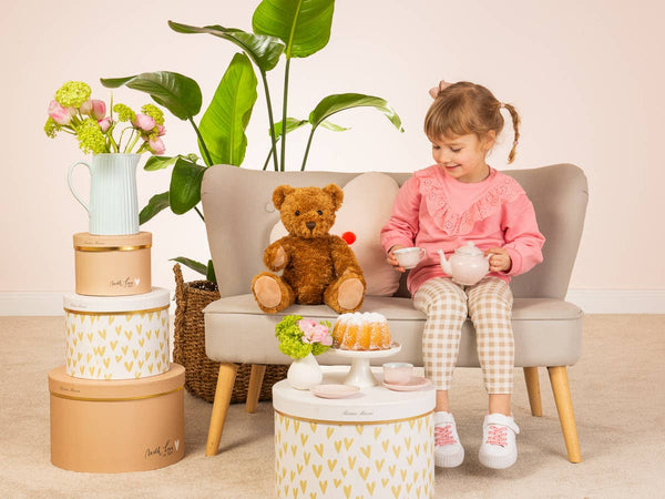 Peluche Teddy Classique Marron avec 5 Articulations – 37 cm - Teddy Hermann