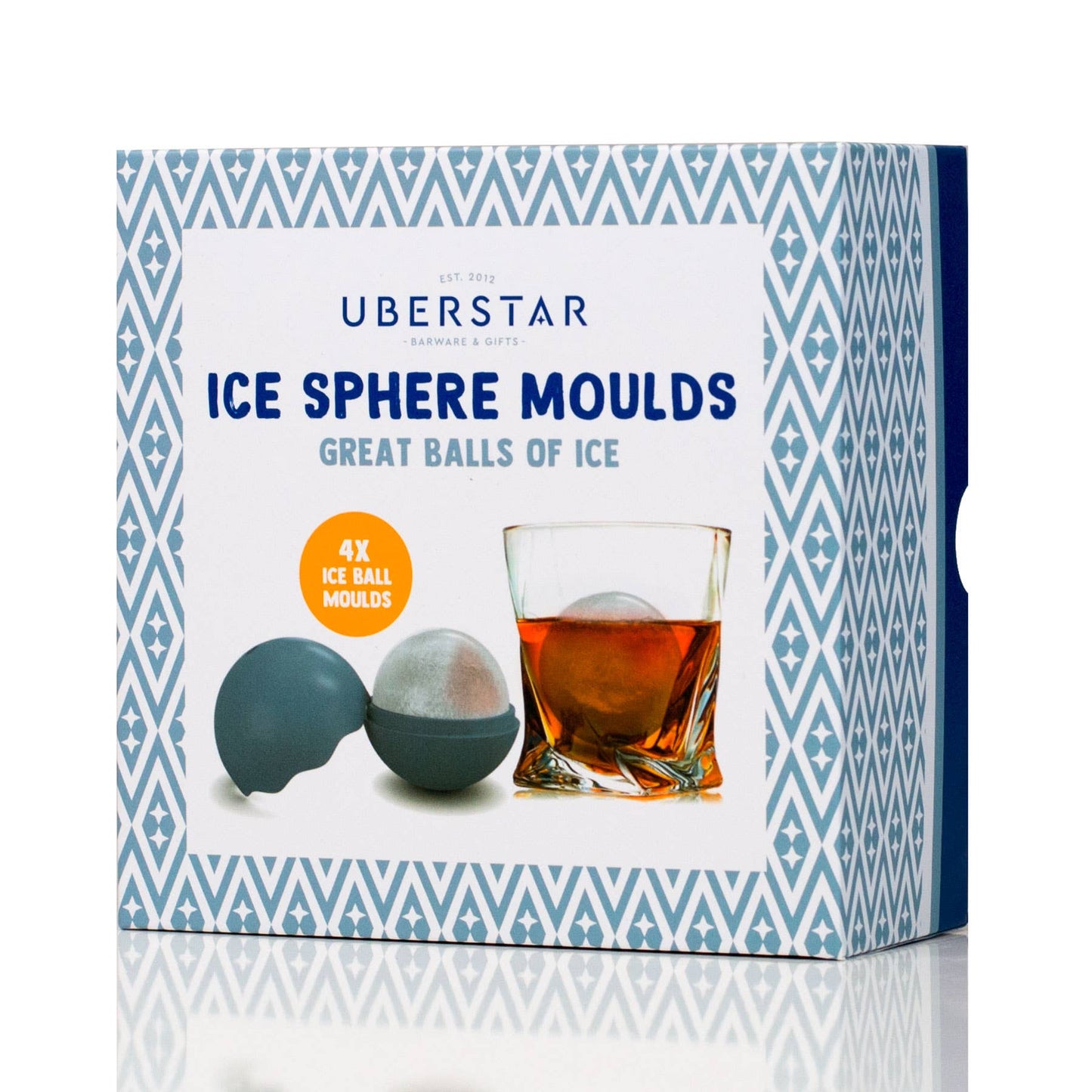 Eiskugelformen - 4er-Set Grau