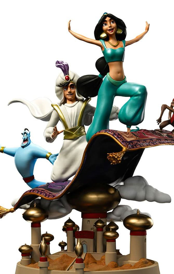 Statue Aladdin and Jasmine Deluxe - Disney 100th - Aladdin - Art Scale 1/10 - Disney Classics