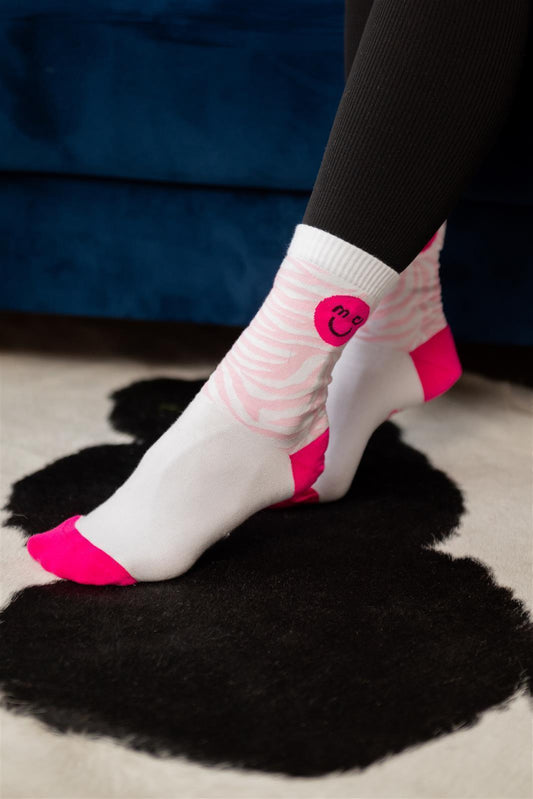 Zebra Neon Pink
