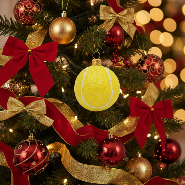 Kerstbal Tennisbal