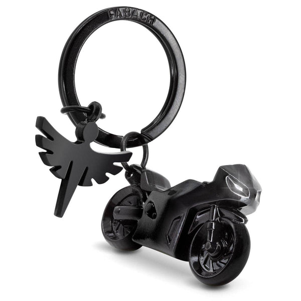 Motorfiets sleutelhanger met beschermengel