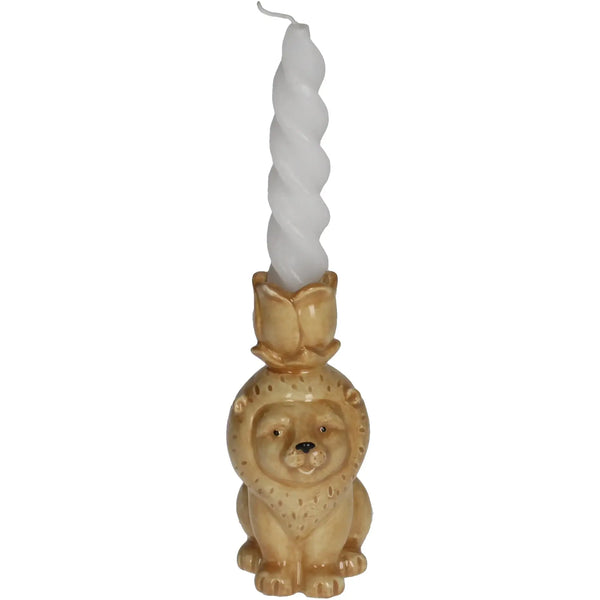 Bougeoir Lion – Marron