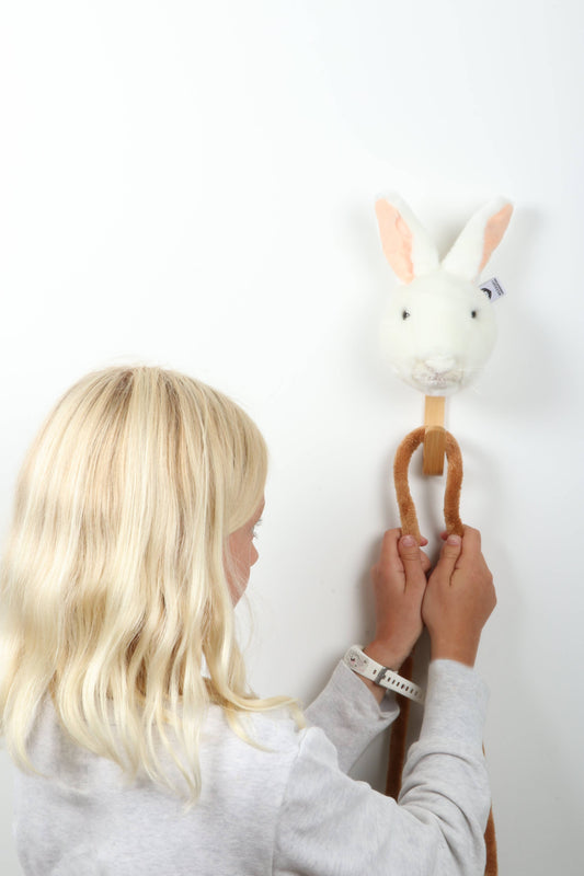 White Rabbit Plush Coat Rack