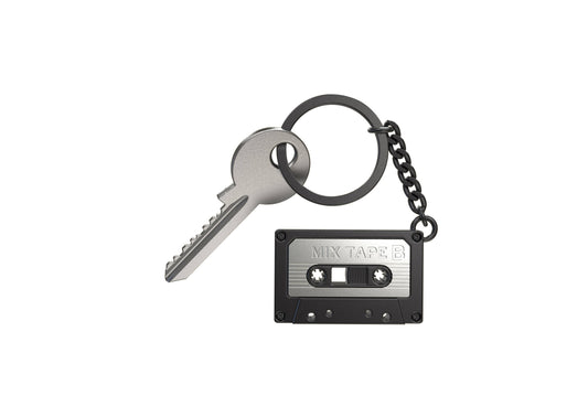 Retro cassette keychain