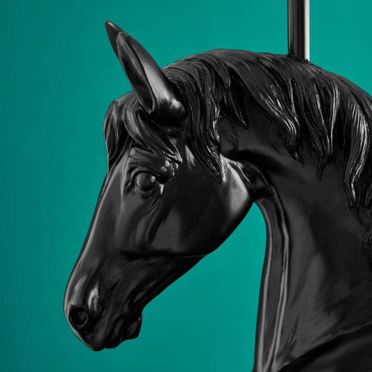 Wendy Horse Table Lamp, Black