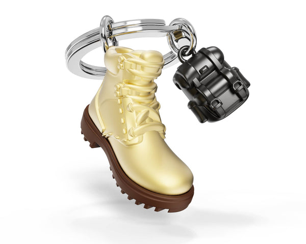 porte cles chaussure de randonnee metalmorphose