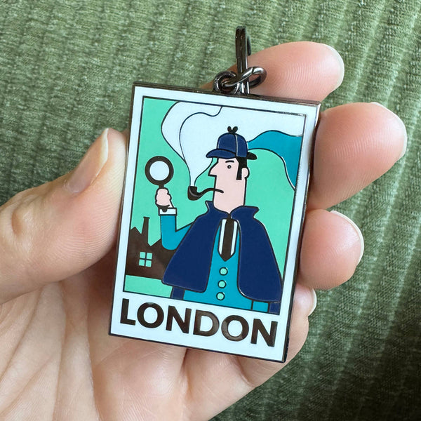Porte-clés Sherlock Holmes, Porte-clés Londres Livre Littéraire