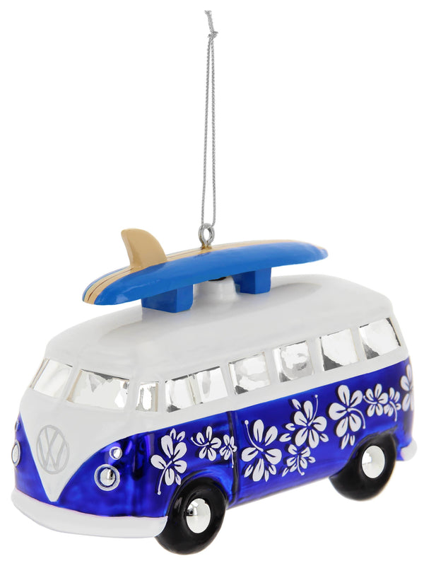 VW T1 Bus Surf Edition Glazen Kerstdecoratie