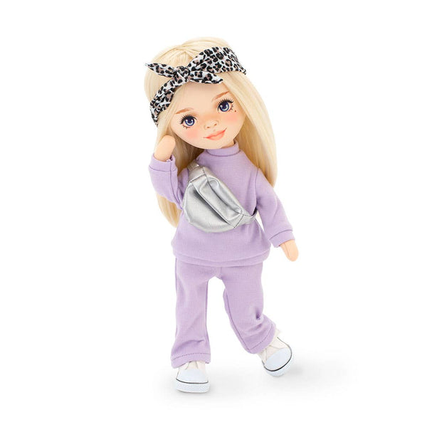 Poupée Mia en survêtement violet - 32 cm