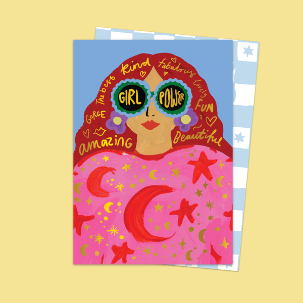 Carte d'affirmations pour le pouvoir des filles