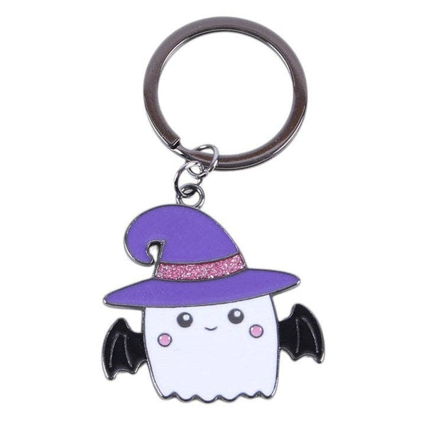 Pastel Goth Witch Ghost Keychain