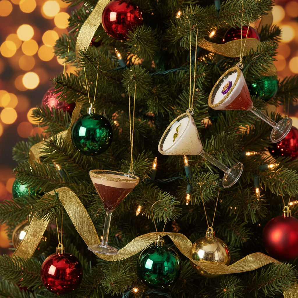 Martini Christmas Balls