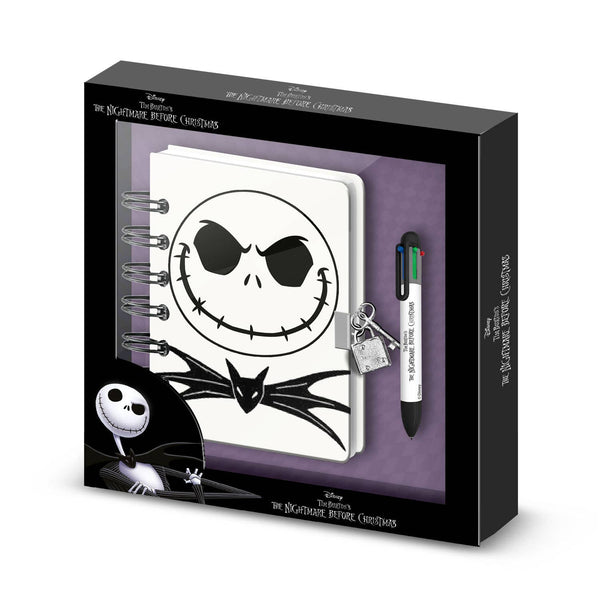 L'Étrange Noël de Monsieur Jack-Journal A5 +Stylo 6 Couleurs