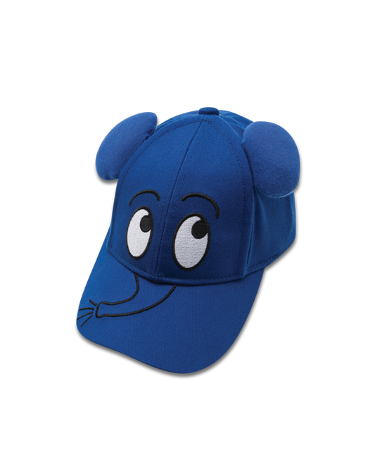Children's cap with the blue elephant