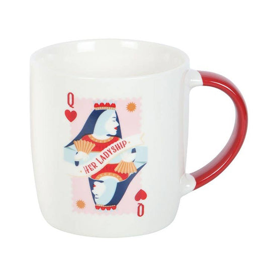 Playing Card Mug - Queen of Hearts