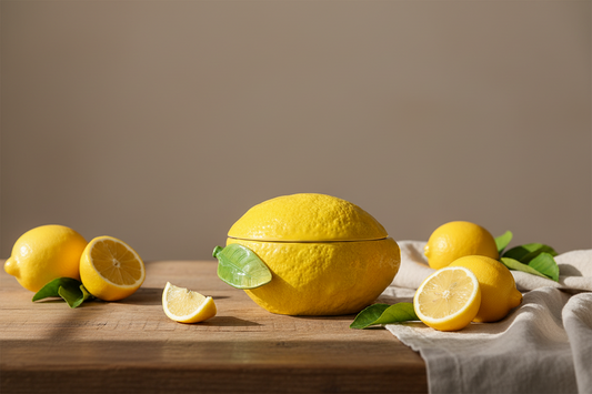 Bol BYON Design avec couvercle Citron