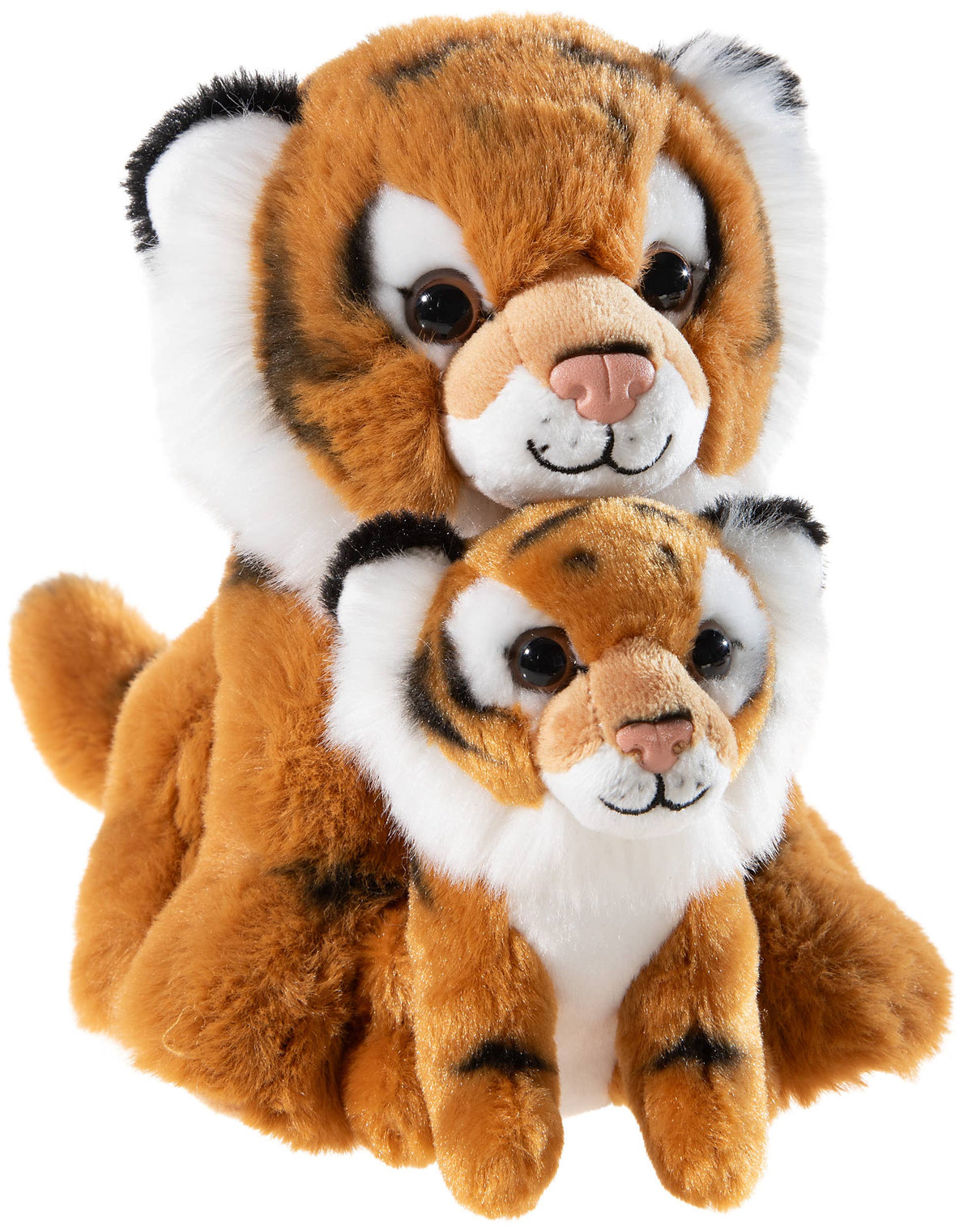 Peluche tigre avec son bébé Misanimo — 20 cm