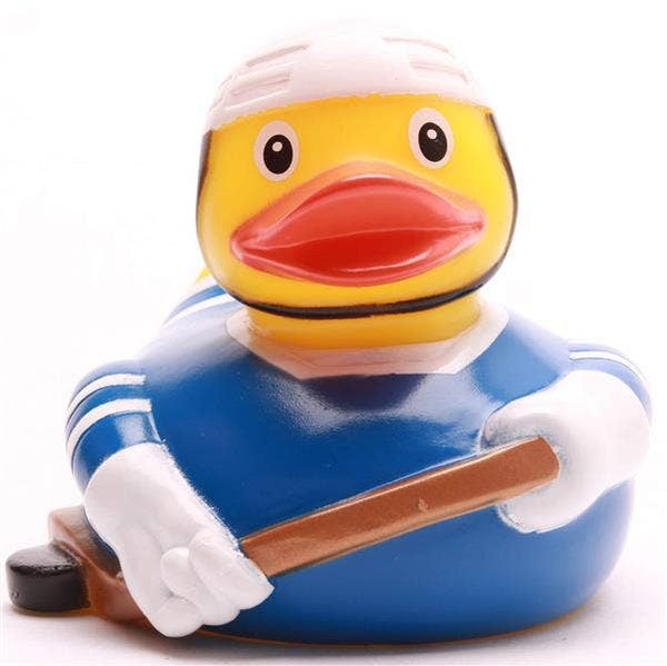 Blauwe ijshockey-eend