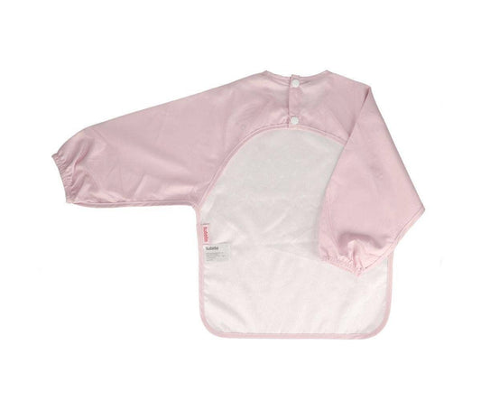 Pink Leaf Sleeved Bib