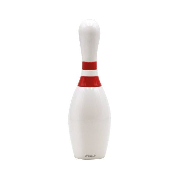 Moulin à épices « Bowling » en hêtre laqué blanc