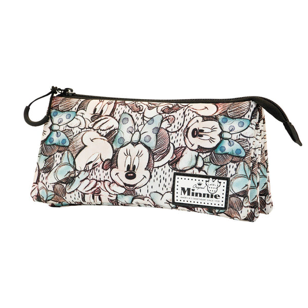 Pennenetui met Minnie Mouse-tekening en drie ventilatoren