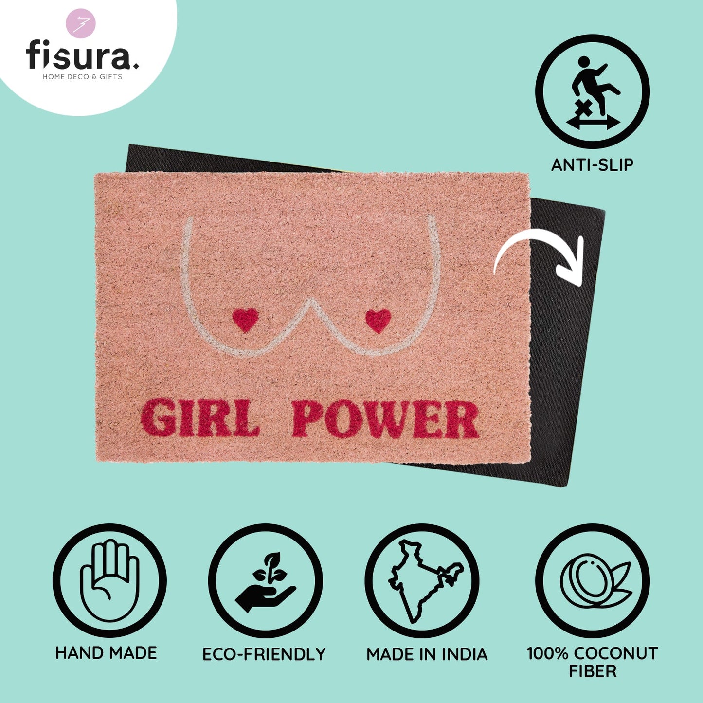 Paillasson « Girl Power » – Fisura – vue 4