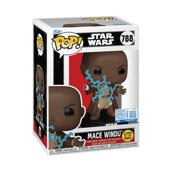 Pop! Mace Windu (Force Lightning Death) (Glow) #788 - vue officielle Funko 2