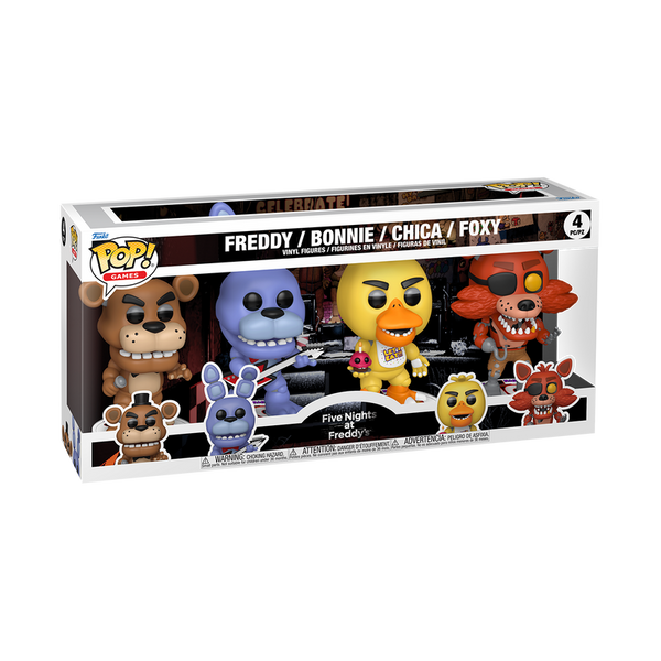 Funko Pop! Five Nights at Freddy's 4-Pack - boîte officielle Funko