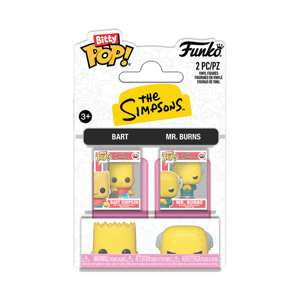 Bitty Pop! Bart Simpson & Mr. Burns 2-Pack - packaging officiel