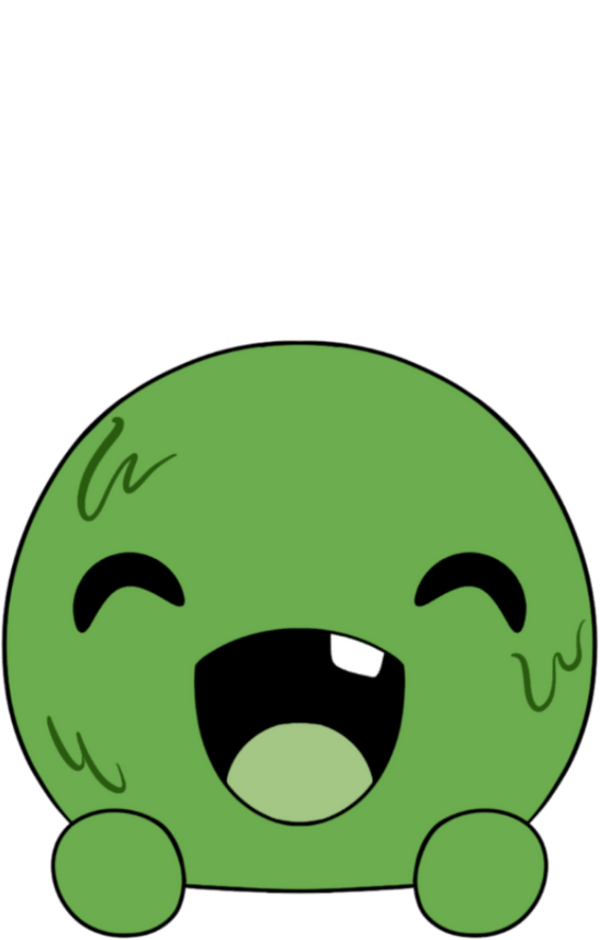Happy Slimecicle Stickie (6in)