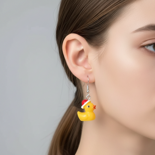 Duck earrings