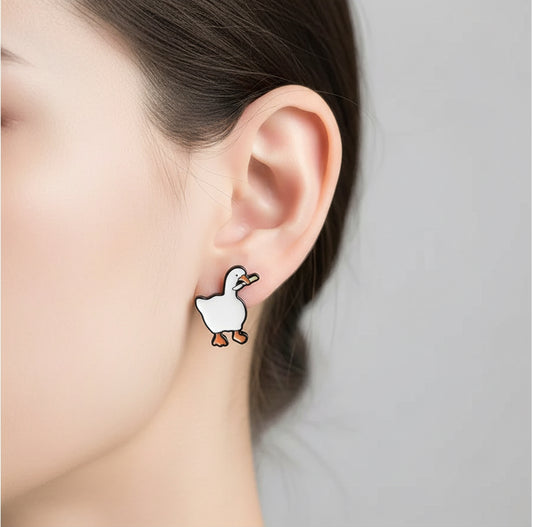Boucles d'Oreilles Canard Couteau