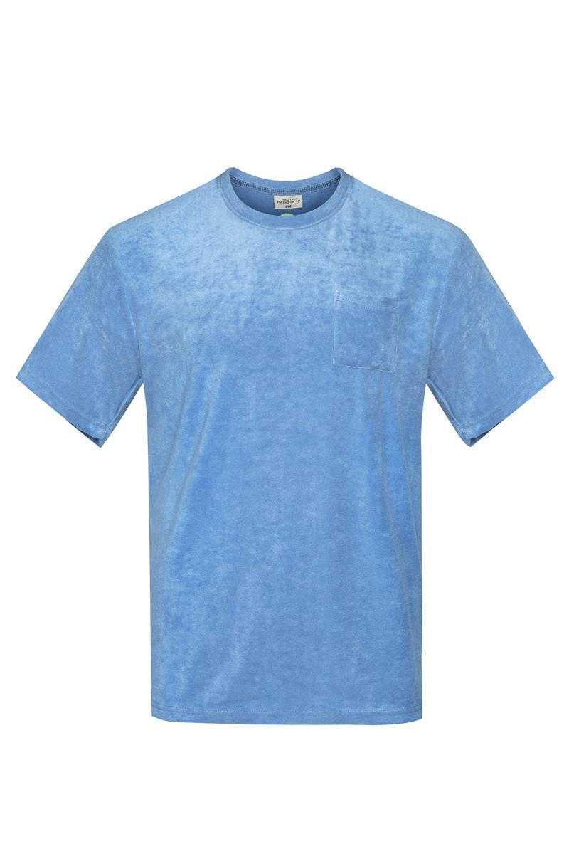 T-shirt oversize en éponge bleu-gris – vue produit 8