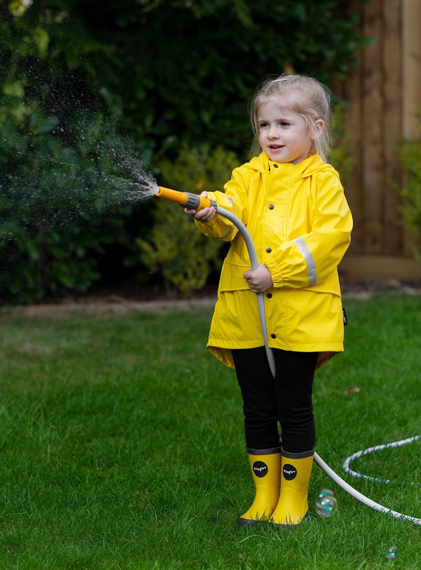 Personalized Kids Raincoat - Yellow