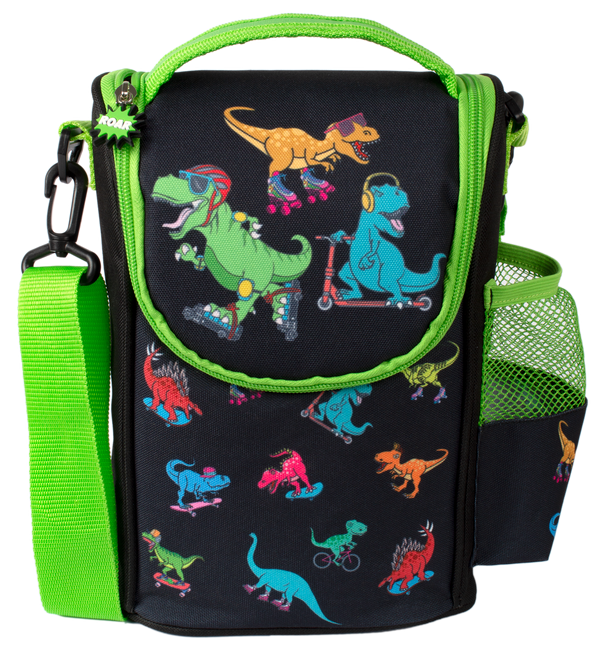 Sac repas avec bandoulière – Strap Lunch Bags – Dinosaurs Skaters