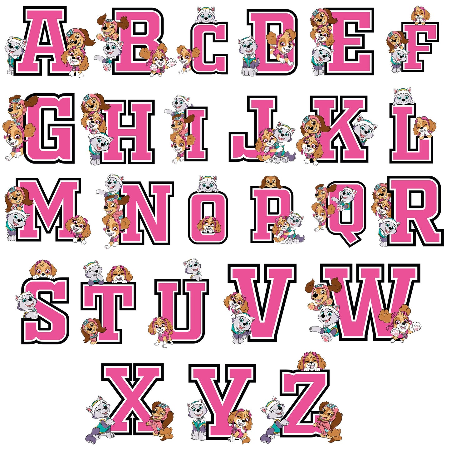 Pat’ Patrouille Pyjama with Letter