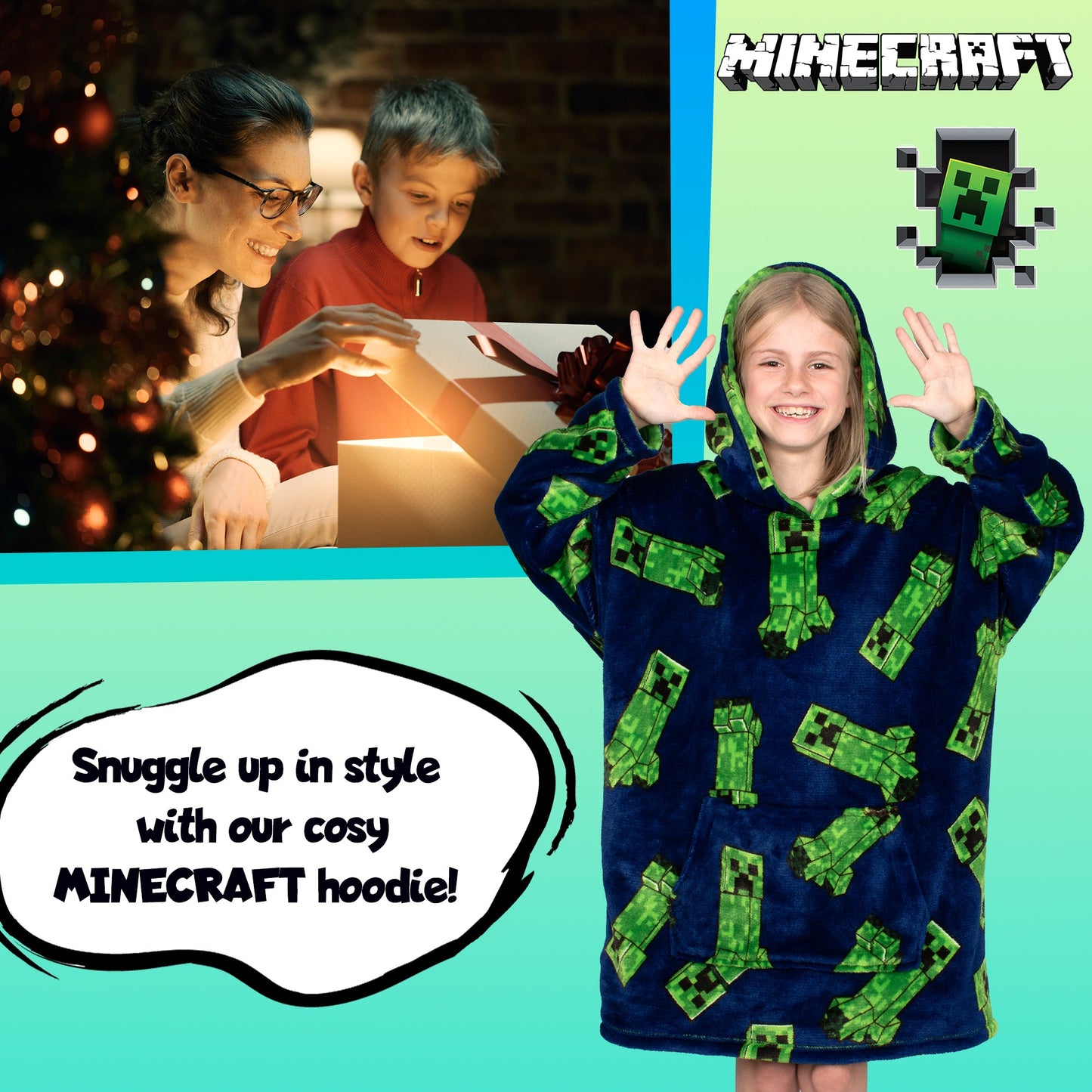 Minecraft Oversized Sweat à capuche Couverture
