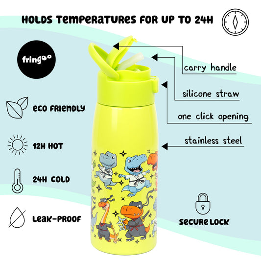 Gourde en acier inoxydable 350ml – Dino Ninja