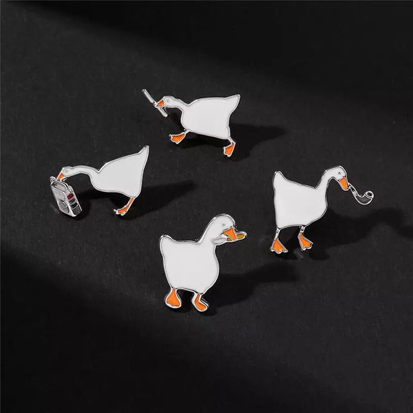 Pin's Canard Blanc Ghetto Blaster – visuel produit
