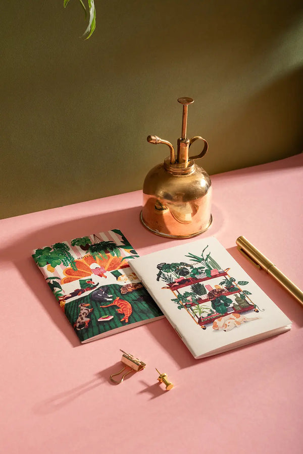 Life with Pets & Plants - Pocket Notebook A6 DUO