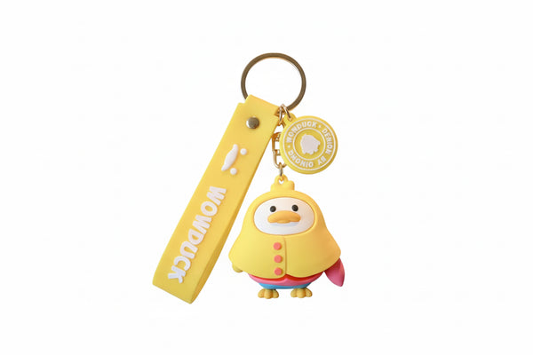 Porte Clés Canard Ciré Jaune – visuel produit
