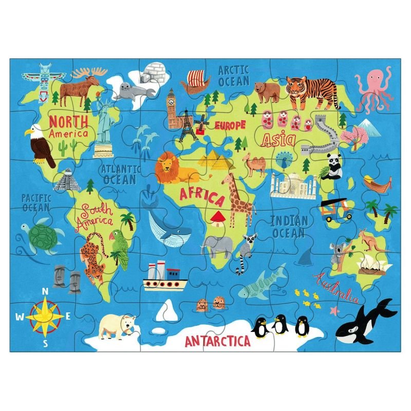 Puzzle to Go World Map