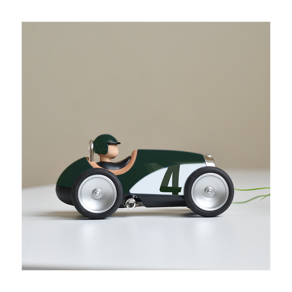 Groene raceauto