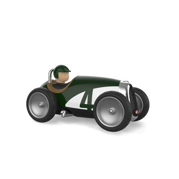 Groene raceauto