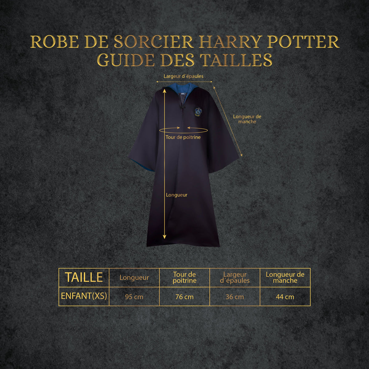 Tenue complète enfant Harry Potter - Serdaigle