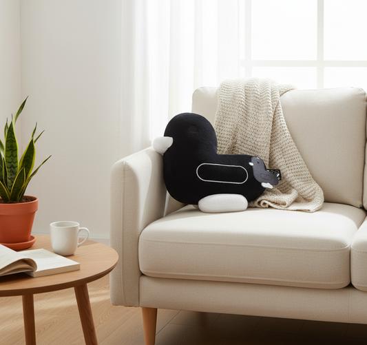 Coussin Canard Noir