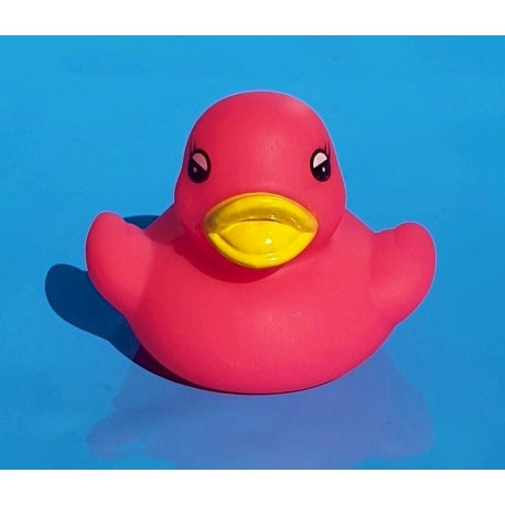 Petit Canard Original Rose pétant | Canard de bain classique rose fuchsia baby shower