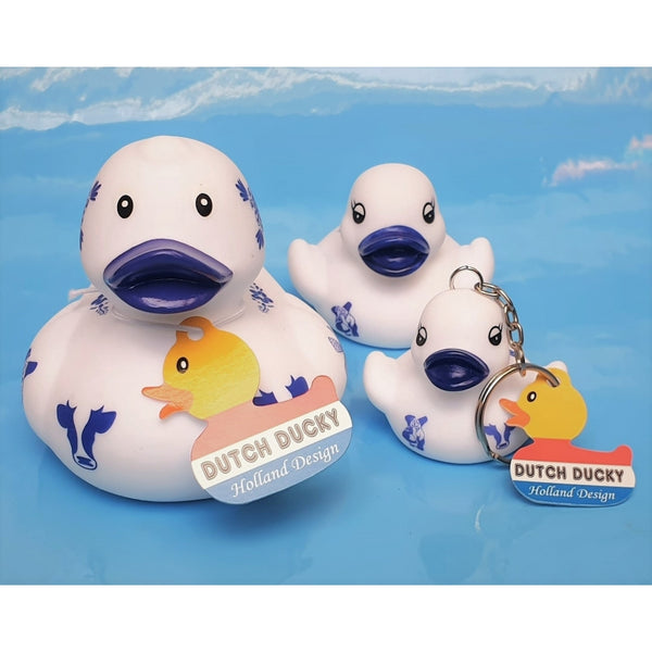 Mini canard Delft Blue Dutch Ducky – décor bleu de Delft